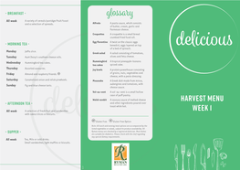 Harvest Menu 2019 Week 1-4 AUS.Indd