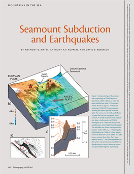 Seamount Subduction and Earthquakes