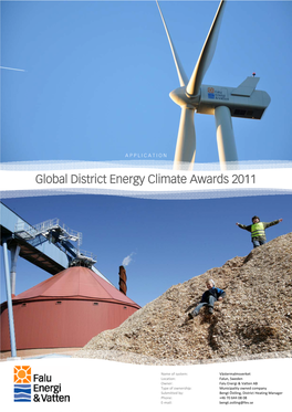 Global District Energy Climate Awards 2011