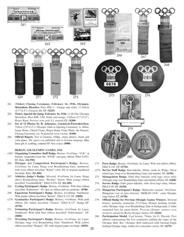 Closing Ceremony, February 16, 1936, Olympia- Skistadion, Bleacher, Price RM 1