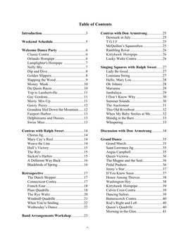 Table of Contents