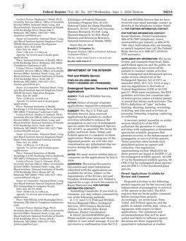 Federal Register/Vol. 85, No. 107/Wednesday, June 3, 2020/Notices