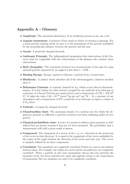 Appendix a - Glossary