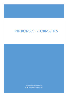 Micromax Informatics