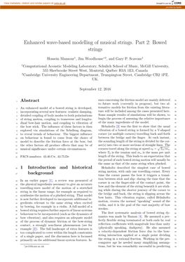 Enhanced Wave-Based Modelling of Musical Strings. Part 2: Bowed Strings