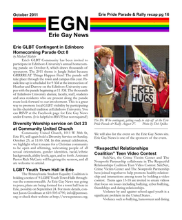 Win Prizes from Erie Gay News