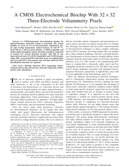 A CMOS Electrochemical Biochip with 32×32 Three-Electrode