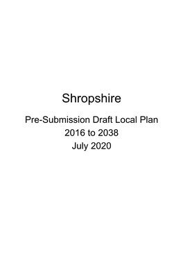 Appendix 1. Pre-Submission Draft Local Plan