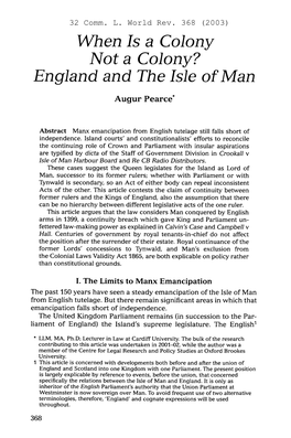 England and the Isle of Man