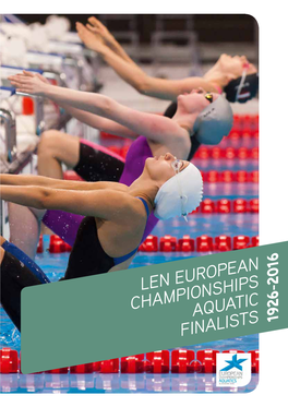 Len European Championships Aquatic Finalists