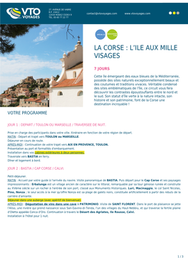 La Corse : L'ile Aux Mille Visages