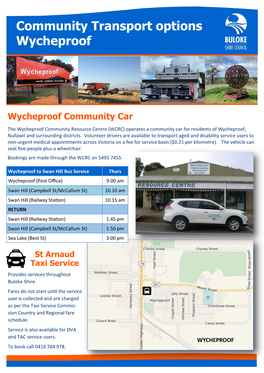 Community Transport Options Wycheproof