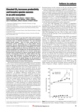 Elevated CO2 Increases Productivity and Invasive Species Success in An