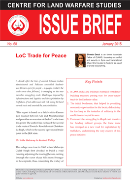 Loc Trade for Peace Fellow of CLAWS, Focussing on Conflict and Security in Syria and Transnational Jihad