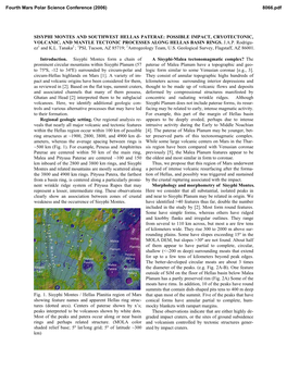 Sisyphi Montes and Southwest Hellas Paterae: Possible Impact, Cryotectonic, Volcanic, and Mantle Tectonic Processes Along Hellas Basin Rings