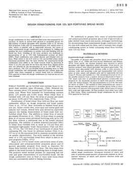 Dough Conditioners for 12% Soy-Fortified Bread Mixes