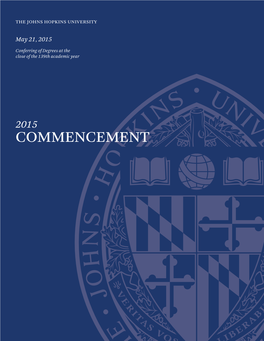 Program-Commencement-2015.Pdf