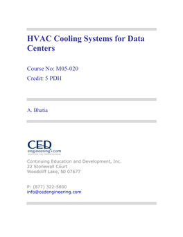 HVAC Cooling Systems for Data Centers