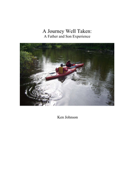 A Journey Well Taken: a Father and Son Experience