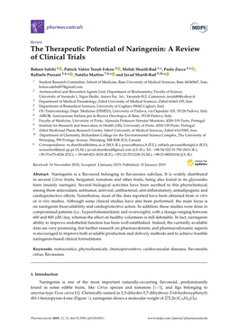 The Therapeutic Potential of Naringenin: a Review of Clinical Trials