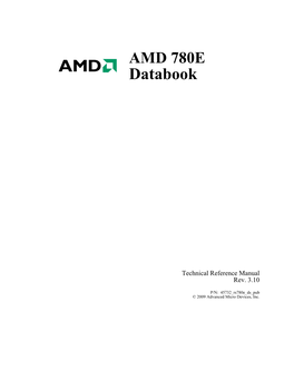AMD 780E Databook