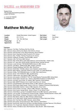 Matthew (Michael) Mcnulty