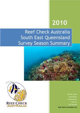 Reef Check Australia South East Queensland Survey Season Summary