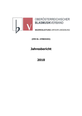 Jahresbericht 2010