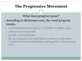 The Progressive Movement.Pdf