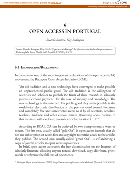 6 Open Access in Portugal