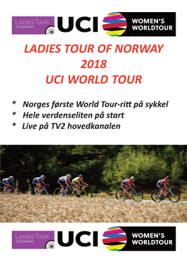 Ladies Tour of Norway 2018 Uci World Tour