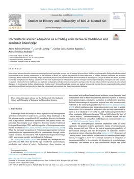 Intercultural Science Education As a Trading Zone Between Traditional and Academic Knowledge