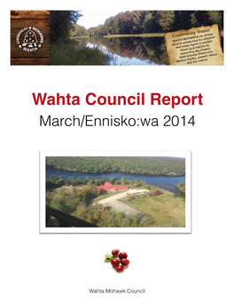 Wahta 55953 Annual Report LETTERMAIL.Indd