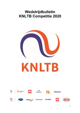 Wedstrijdbulletin KNLTB Competitie 2020