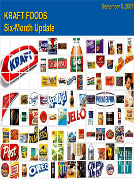 Kraft Foods Six-Month Update