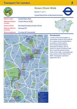 Green Chain Walk. Section 11 of 11