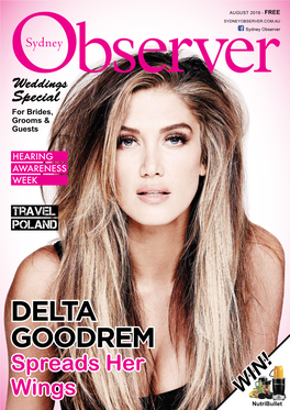 DELTA GOODREM Spreads Her Wings WIN! Nutribullet Fireplace Style