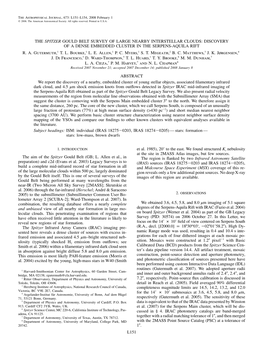 The Spitzer Gould Belt Survey of Large Nearby Interstellar Clouds: Discovery of a Dense Embedded Cluster in the Serpens-Aquila Rift R