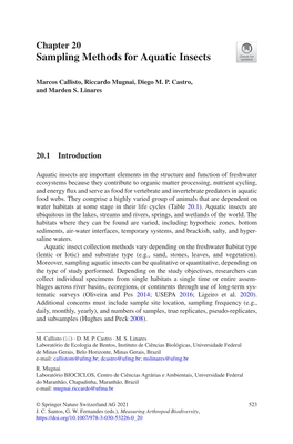 Sampling Methods for Aquatic Insects