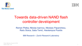 Towards Data-Driven NAND Flash Controller Development