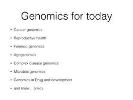 Identifying Disease Genes