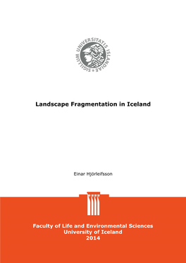 Landscape Fragmentation in Iceland
