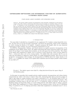 Generalized Bipyramids and Hyperbolic Volumes of Alternating $ K $-Uniform Tiling Links