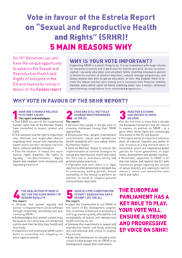“Sexual and Reproductive Health and Rights” (SRHR)! 5 MAIN REASONS WHY