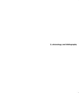 3. Chronology and Bibliography