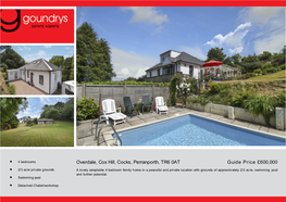 Overdale, Cox Hill, Cocks, Perranporth, TR6 0AT Guide Price £600,000