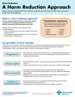 A Harm Reduction Approach Using a Kind and Compassionate Harm Reduction Approach Opens the Door to Support and Guidance for People Who Use Substances