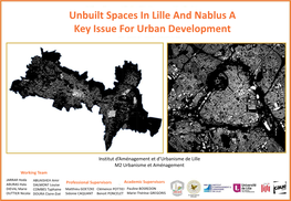 Unbuilt Spaces in Lille and Nablus a Key Issue for Urban Development