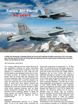 Swiss Air Force 90 Years