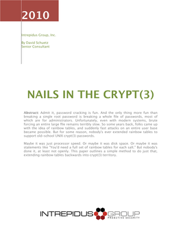 Nails in the Crypt(3)